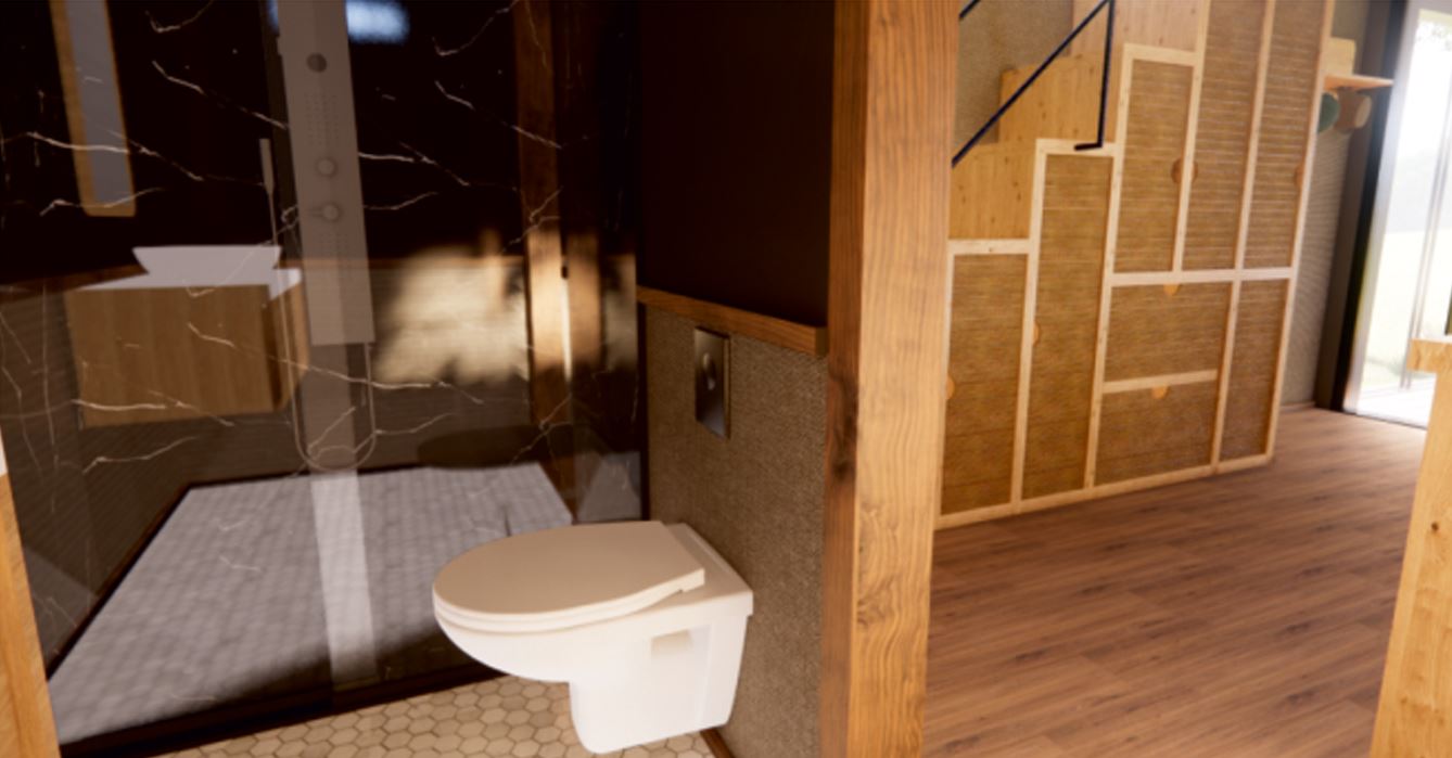 2-Storey Living Space with Terrace: Modern Architecture & Panoramic Comfort