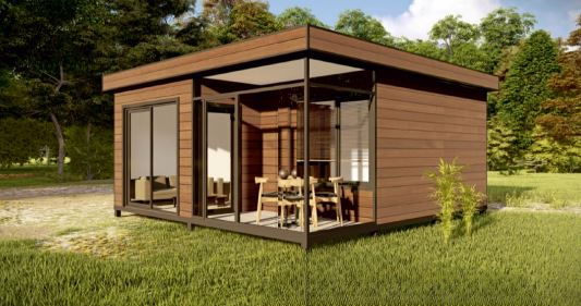 36 m² Living Space with Veranda: Panoramic Design and Fully Equipped Comfort