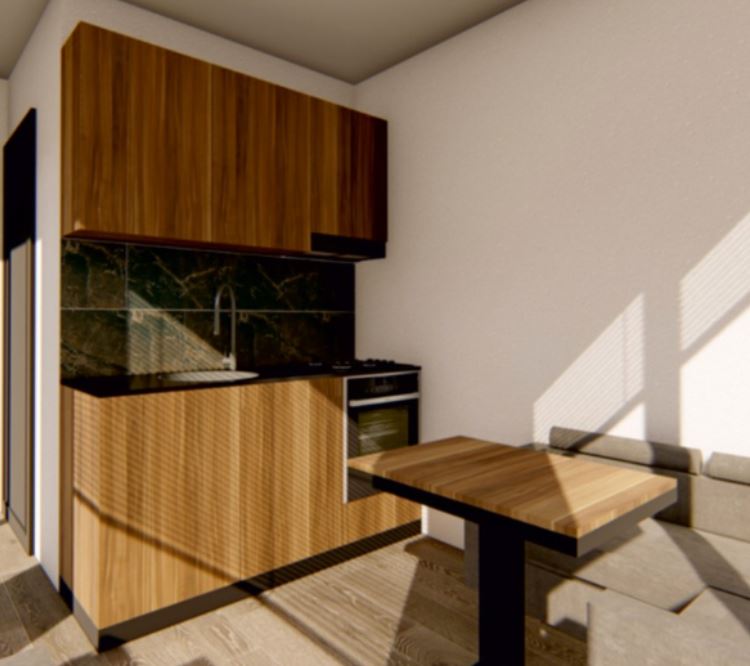 21 m² Living Space: Compact, Modern Modular Home with American Kitchen