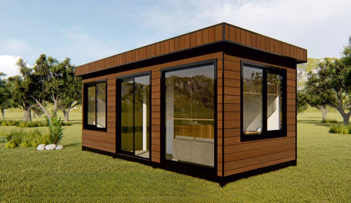 21 m² Living Space: Compact, Modern Modular Home with American Kitchen