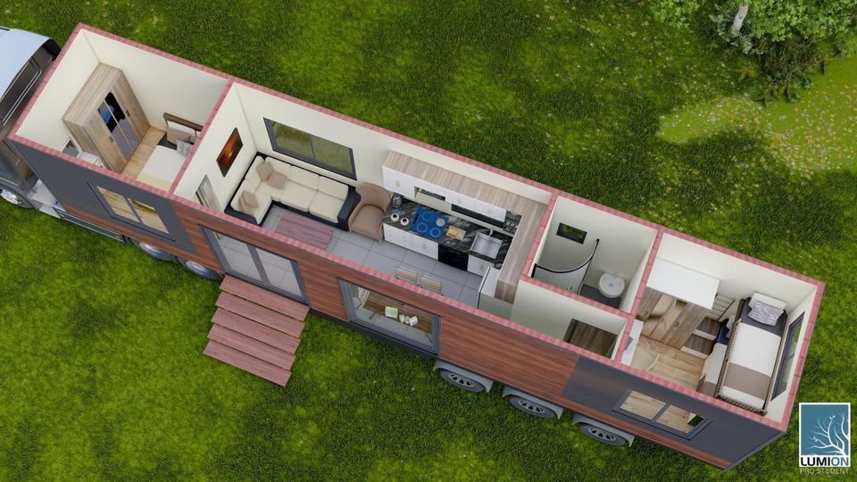 Long House Model 30: O4 Certified Compact 2-Bedroom Mobile Home